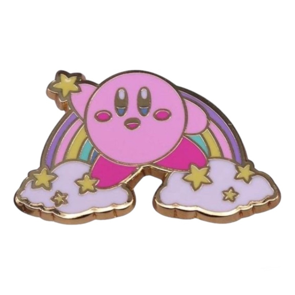 Kirby Rainbow Enamel Pin NWT
